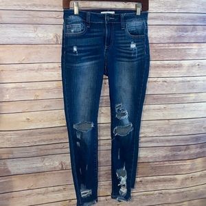 🎈Sale🎈Cello Factory Cropped Distressed Jeans Size 0